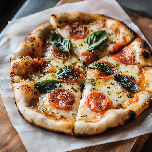 Homemade Pepperoni Pizza