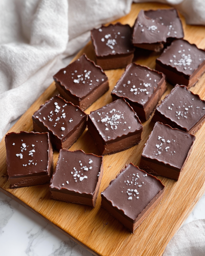 Chocolate Fudge with Sea Salt