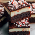 Chocolate Peppermint Brownie Bars