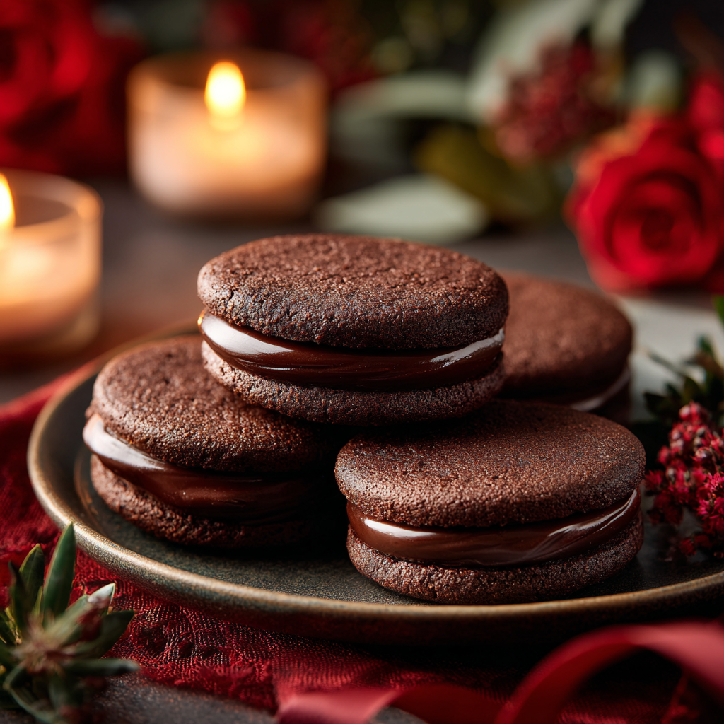 Chocolate Ganache Sandwich Cookies Recipe