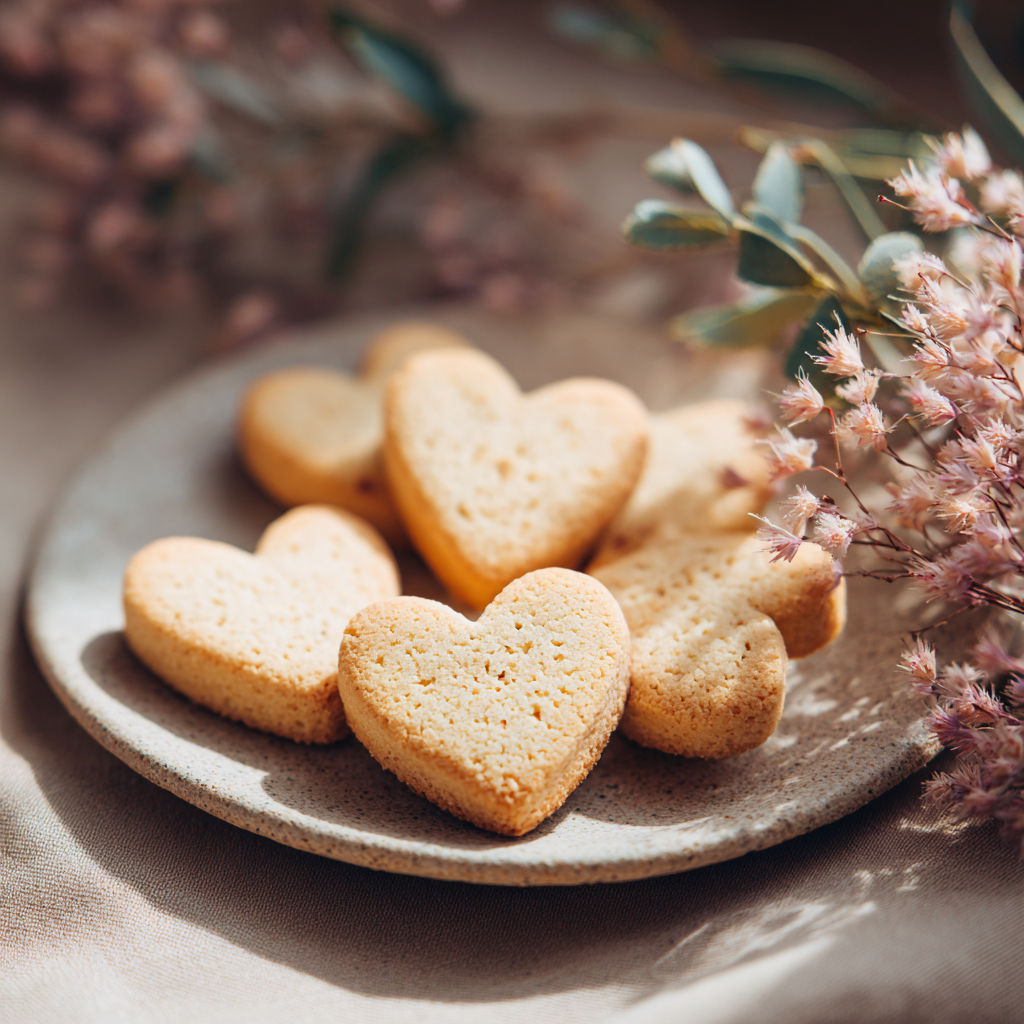 Keto Heart Cookies Recipe - Recipe Image