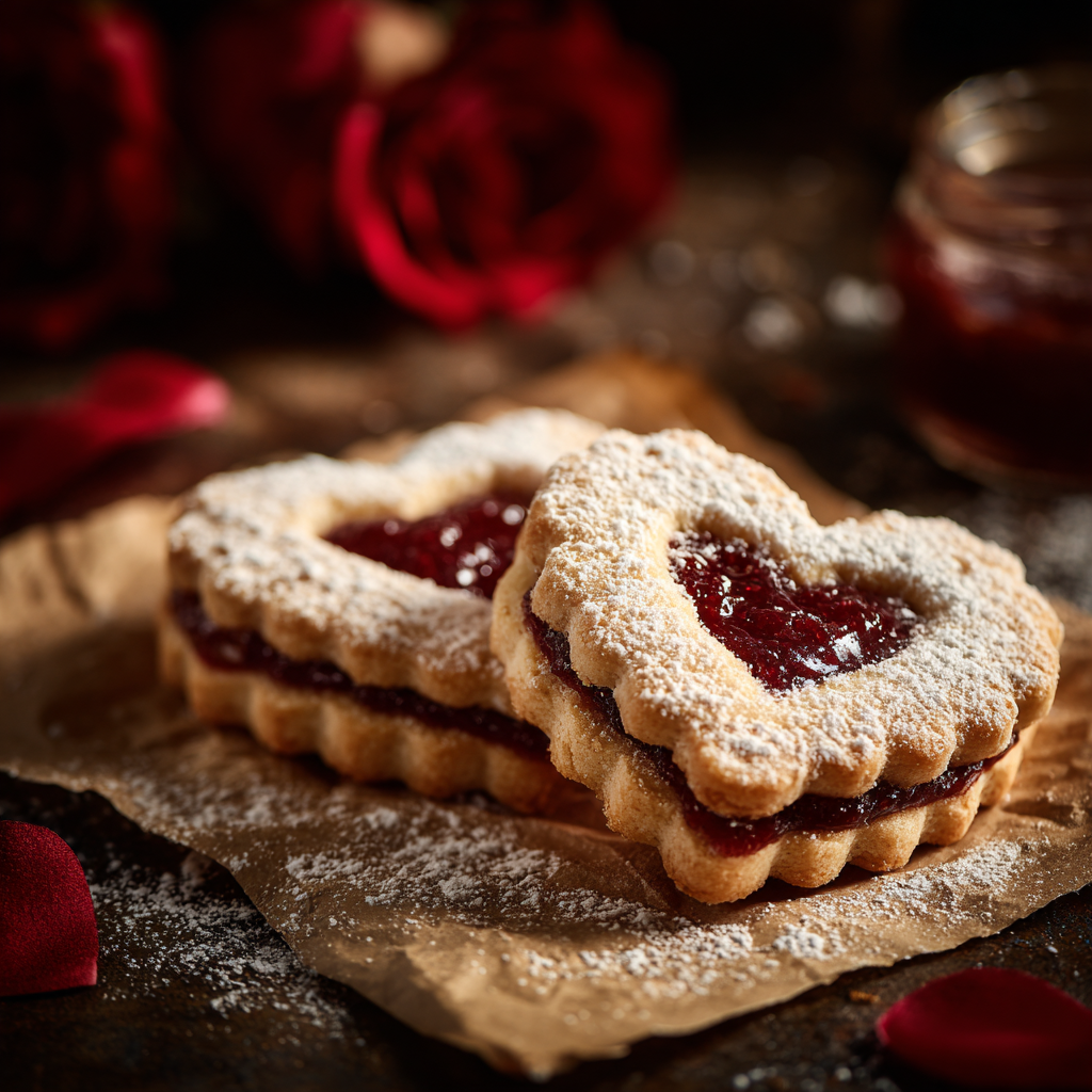 Linzer Heart Cookies Recipe 2 Linzer Heart Cookies Recipe - Recipe Image