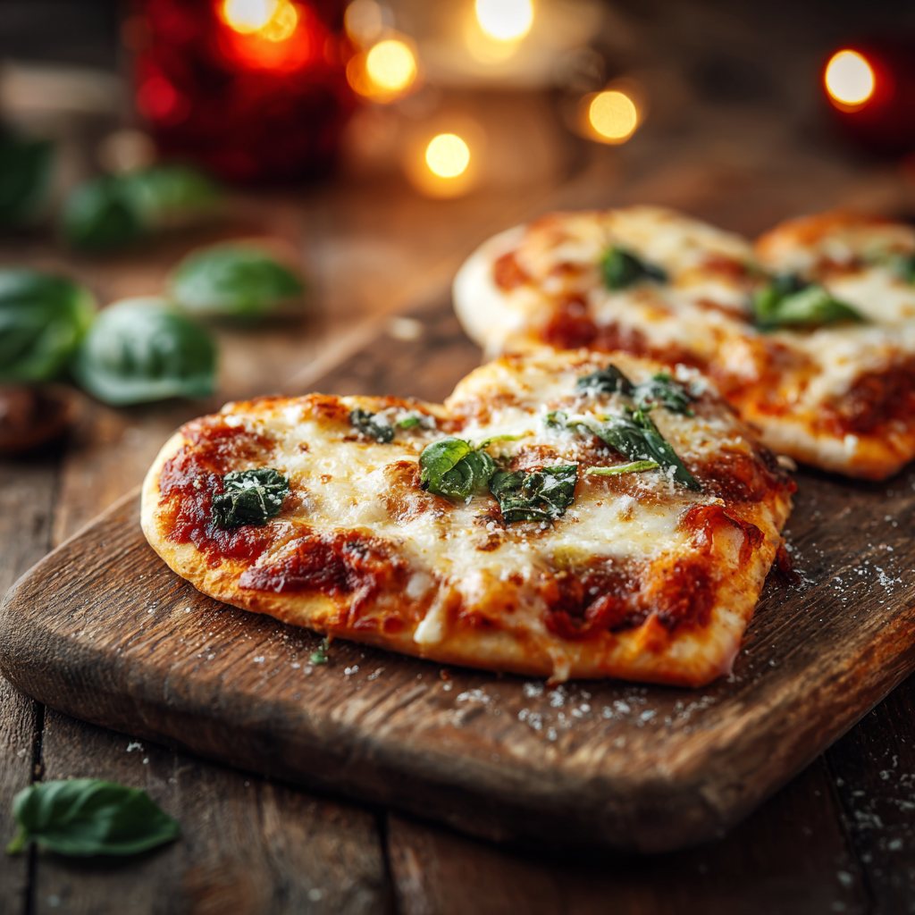 Heart-Shaped Pizza Recipe 2 Heart-Shaped Pizza Recipe - Recipe Image