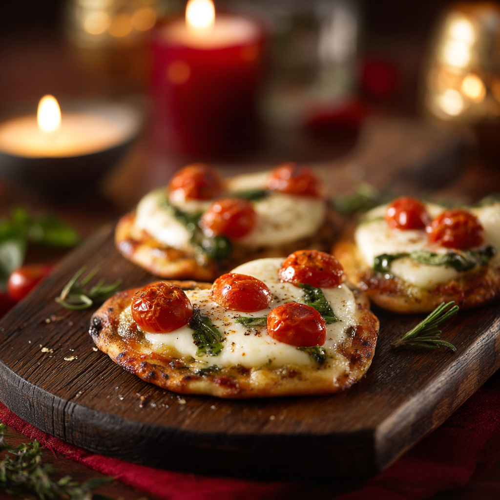 Heart-Shaped Mini Pizzas: Playful Savory Romance Recipe - Recipe Image