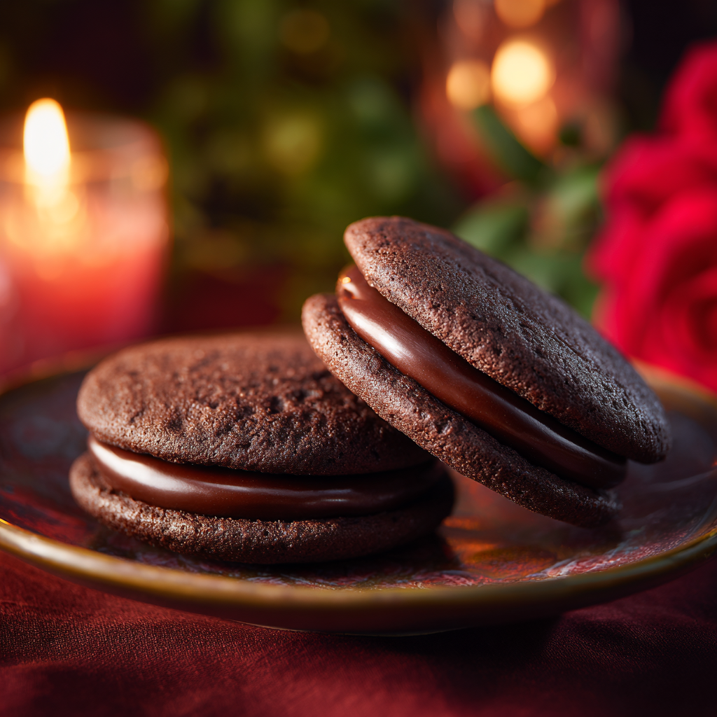 Chocolate Ganache Sandwich Cookies Recipe 2 Chocolate Ganache Sandwich Cookies Recipe - Recipe Image