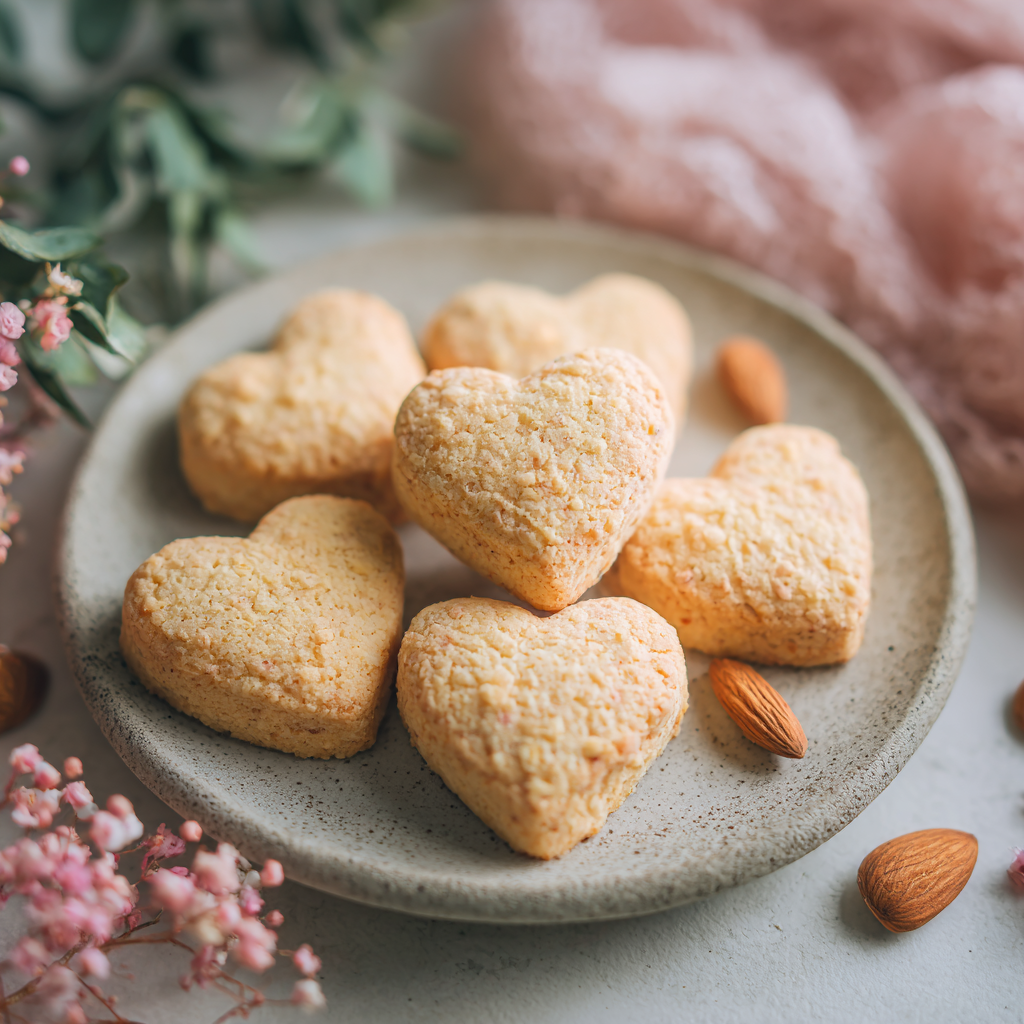 Keto Heart Cookies Recipe - Recipe Image
