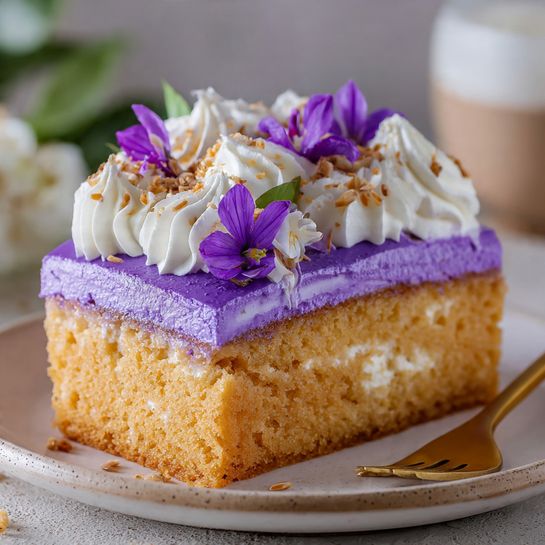 Ube Tres Leches Cake: Indulge in Creamy Tropical Bliss Recipe 2 Ube Tres Leches Cake: Indulge in Creamy Tropical Bliss Recipe - Recipe Image