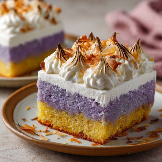 Ube Tres Leches Cake: Indulge in Creamy Tropical Bliss Recipe 3 Ube Tres Leches Cake: Indulge in Creamy Tropical Bliss Recipe - Recipe Image