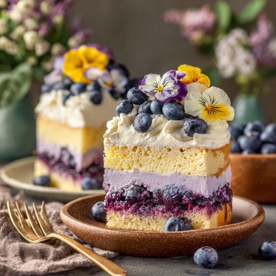 Blueberry Tres Leches Cake: Soft Blue-Violet Creamy Layers Recipe