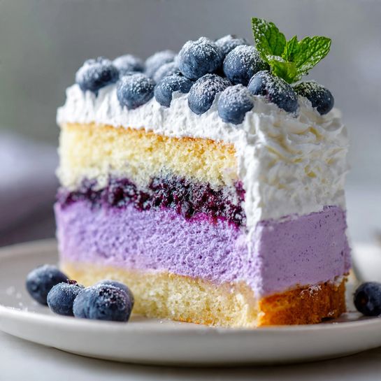 Blueberry Tres Leches Cake: Soft Blue-Violet Creamy Layers Recipe 3 Blueberry Tres Leches Cake: Soft Blue-Violet Creamy Layers Recipe - Recipe Image