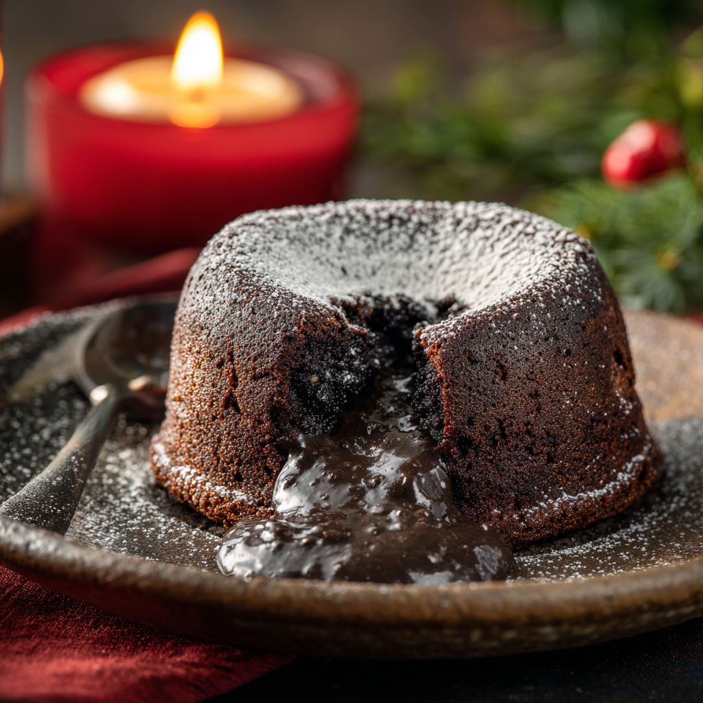 Black Sesame Lava Cake Recipe