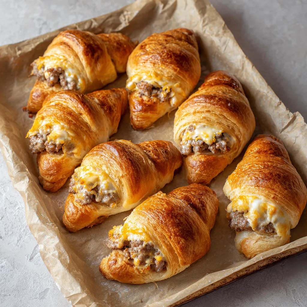 Sausage Cream Cheese Crescent Rolls Recipe