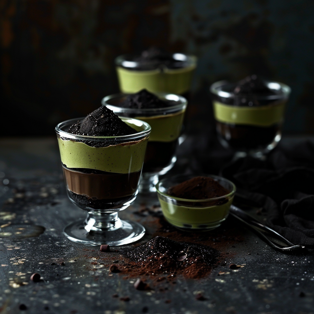 Black Cocoa Avocado Cream Cups: Midnight Indulgence Recipe