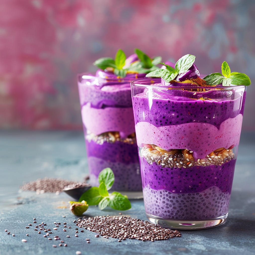 Purple Carrot Chia Pudding: Cosmic Violet Texture Recipe