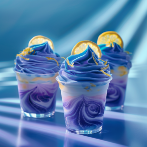 Blue Butterfly Pea Lemon Cream: Electric Indigo Finish Recipe