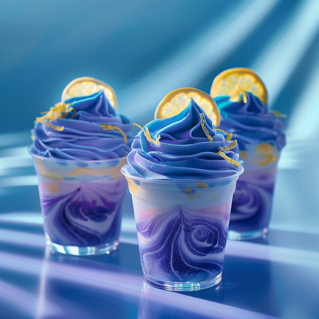Blue Butterfly Pea Lemon Cream: Electric Indigo Finish Recipe
