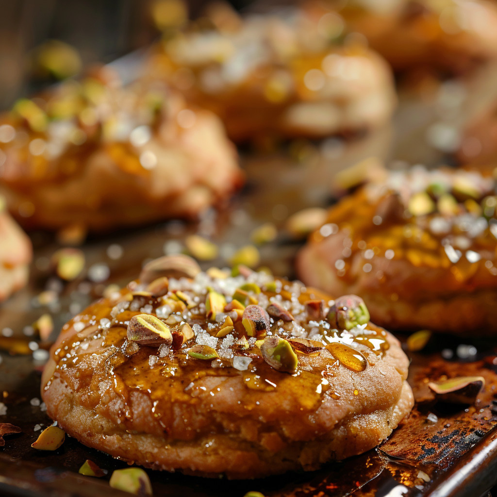 Salted Honey Pistachio Cookies Recipe