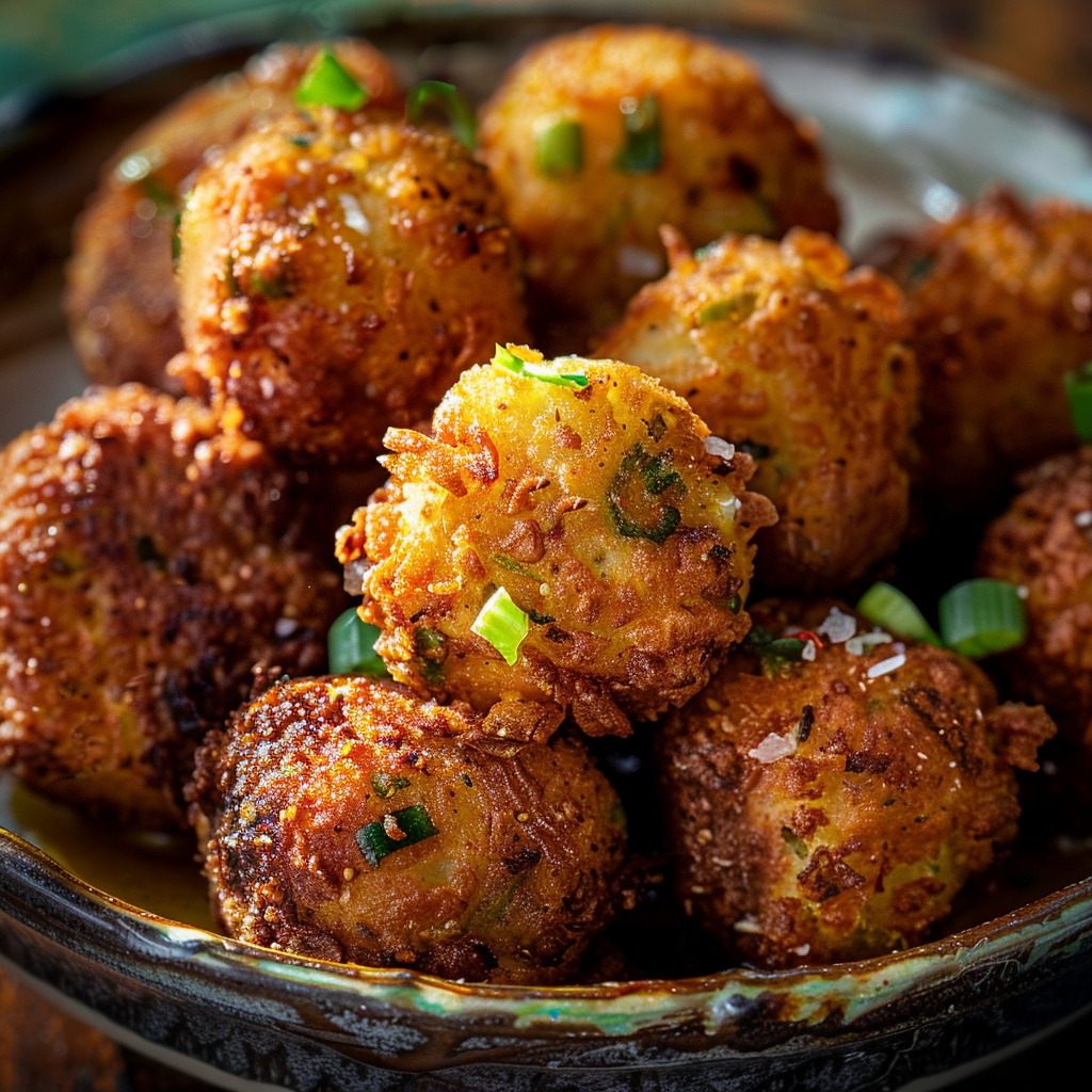 Irresistible Hatch Chile and Scallion Hush Puppies Recipe