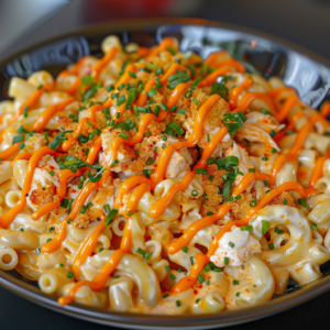 TikTok Viral Slow Cooker Buffalo Chicken Mac and Cheese Recipe