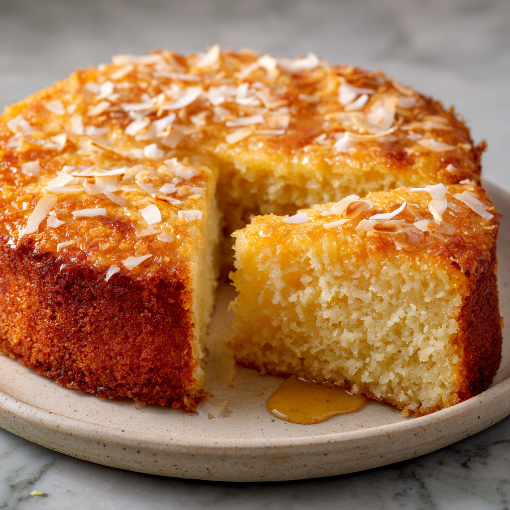 Coconut Semolina Cake Recipe