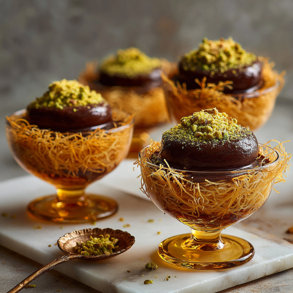 Dubai Chocolate Kunafa Cups Recipe