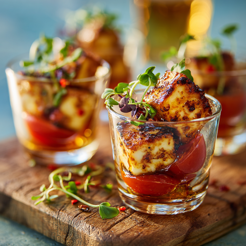 Spicy Honey Halloumi Cups Recipe
