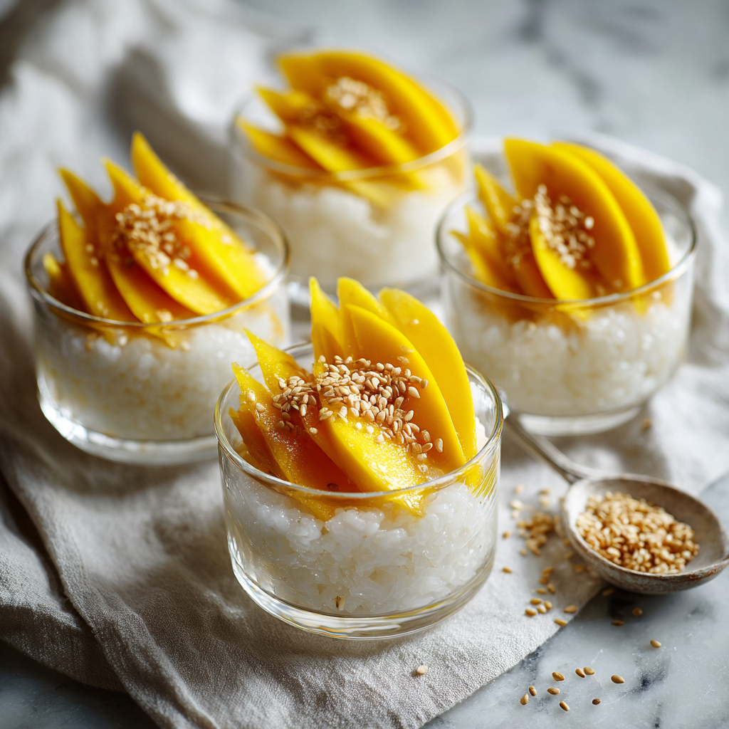 Mango Sticky Rice Dessert Cups Recipe