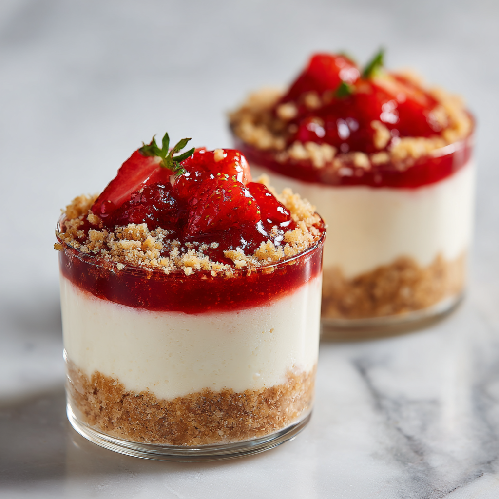 Strawberry Cheesecake Parfait Cups Recipe
