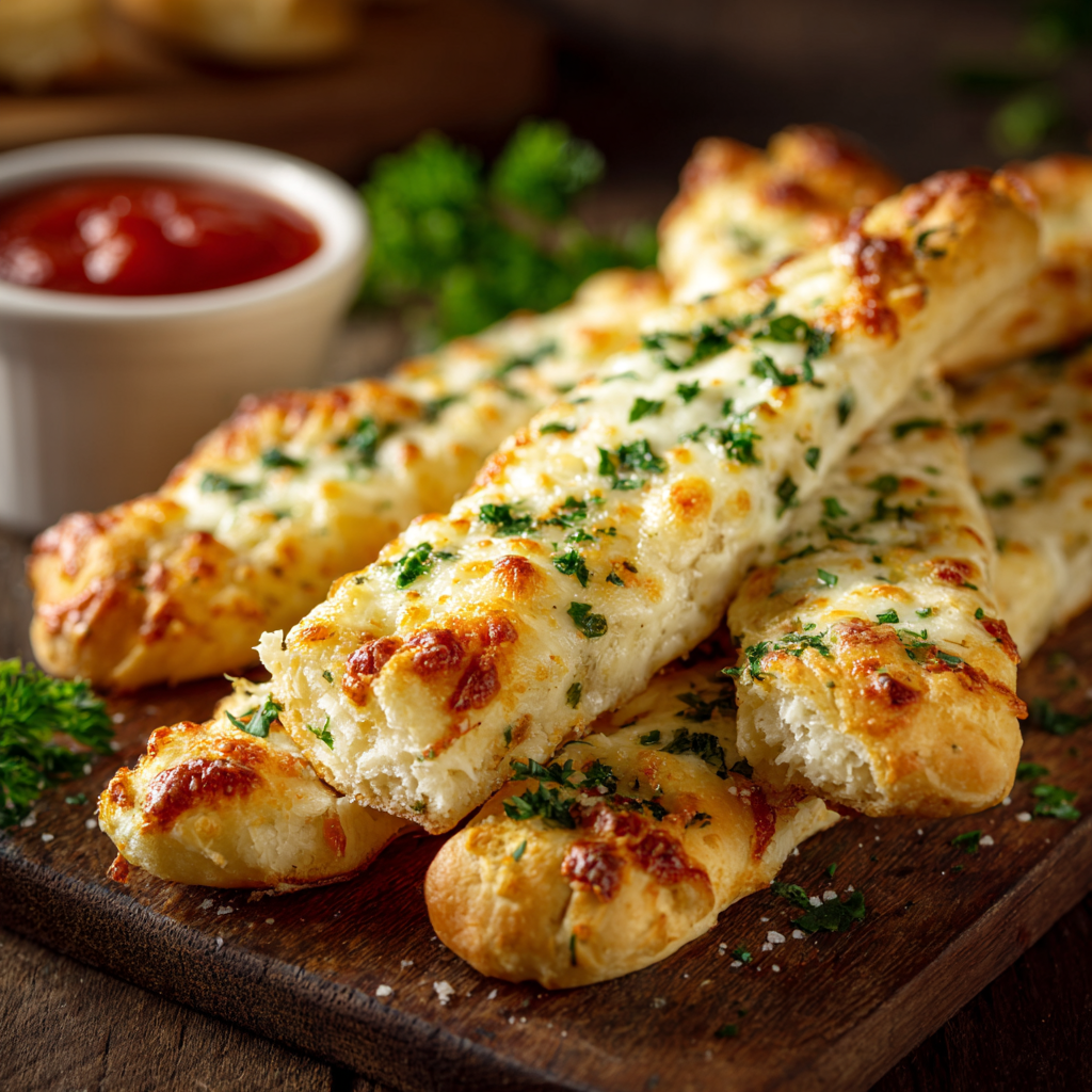 Cheesy Garlic Breadsticks Recipe