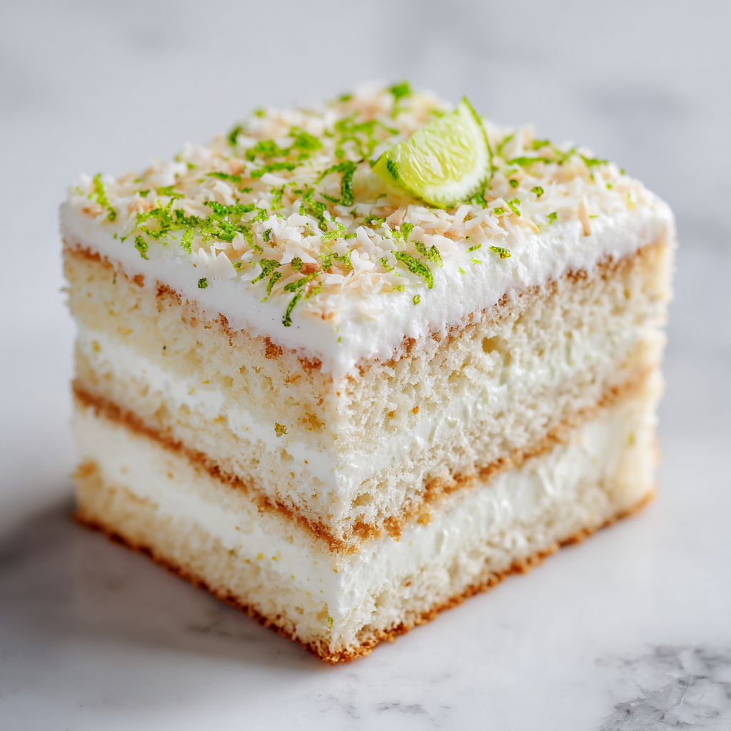 Coconut Lime Layer Cake Recipe