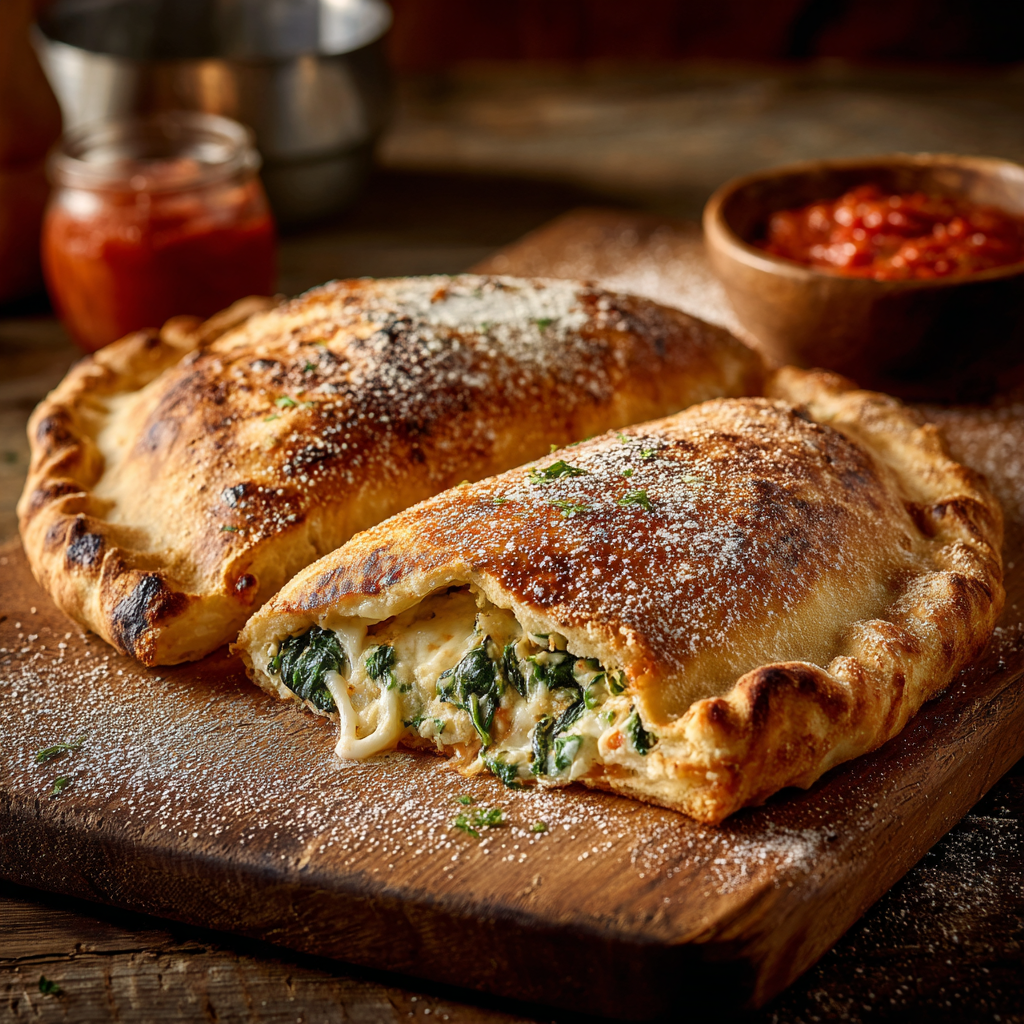 Spinach Ricotta Calzone Recipe