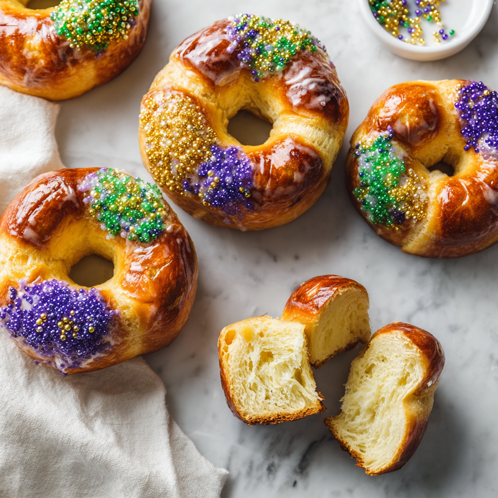 Mini Individual King Cakes Recipe