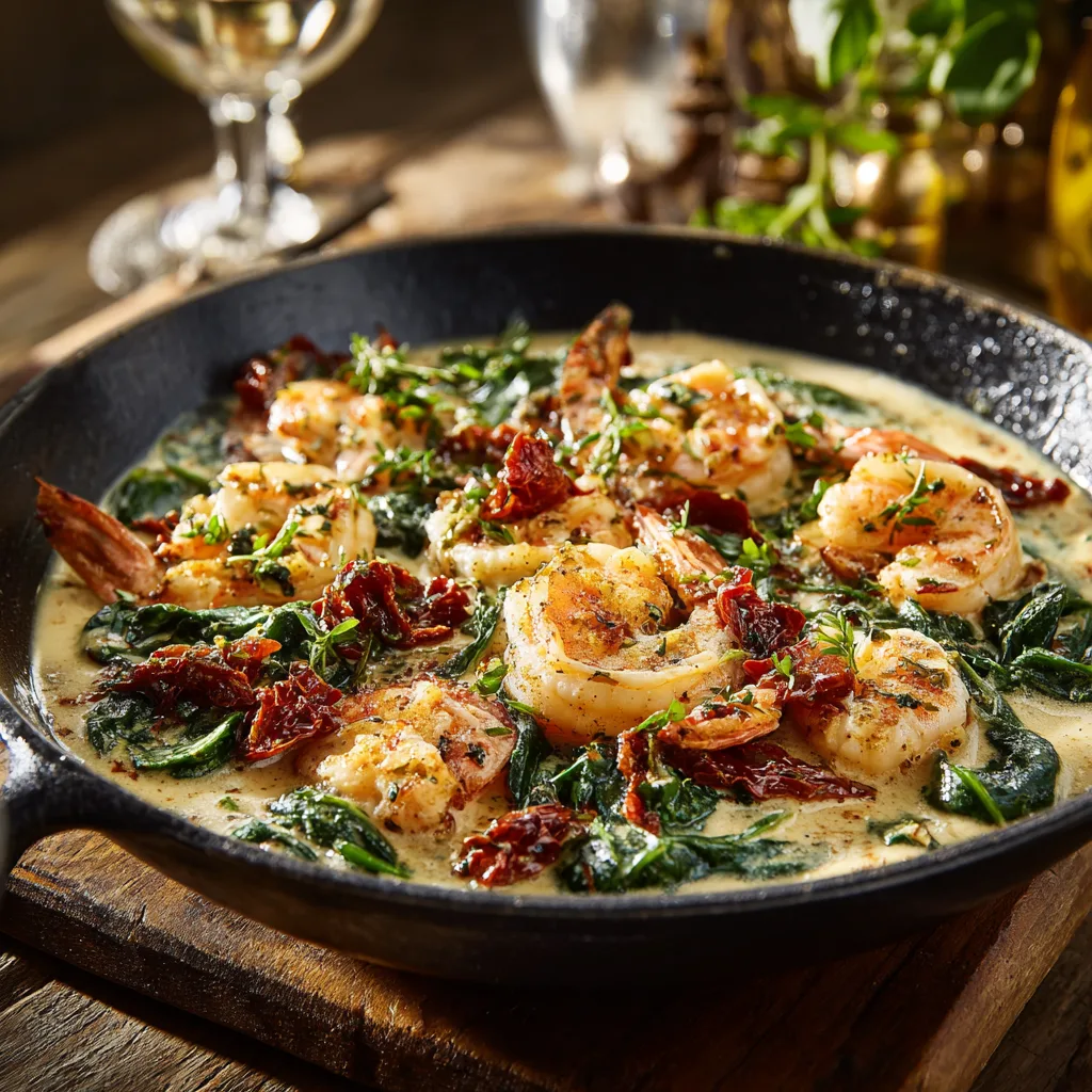 Creamy Tuscan Garlic Shrimp Recipe