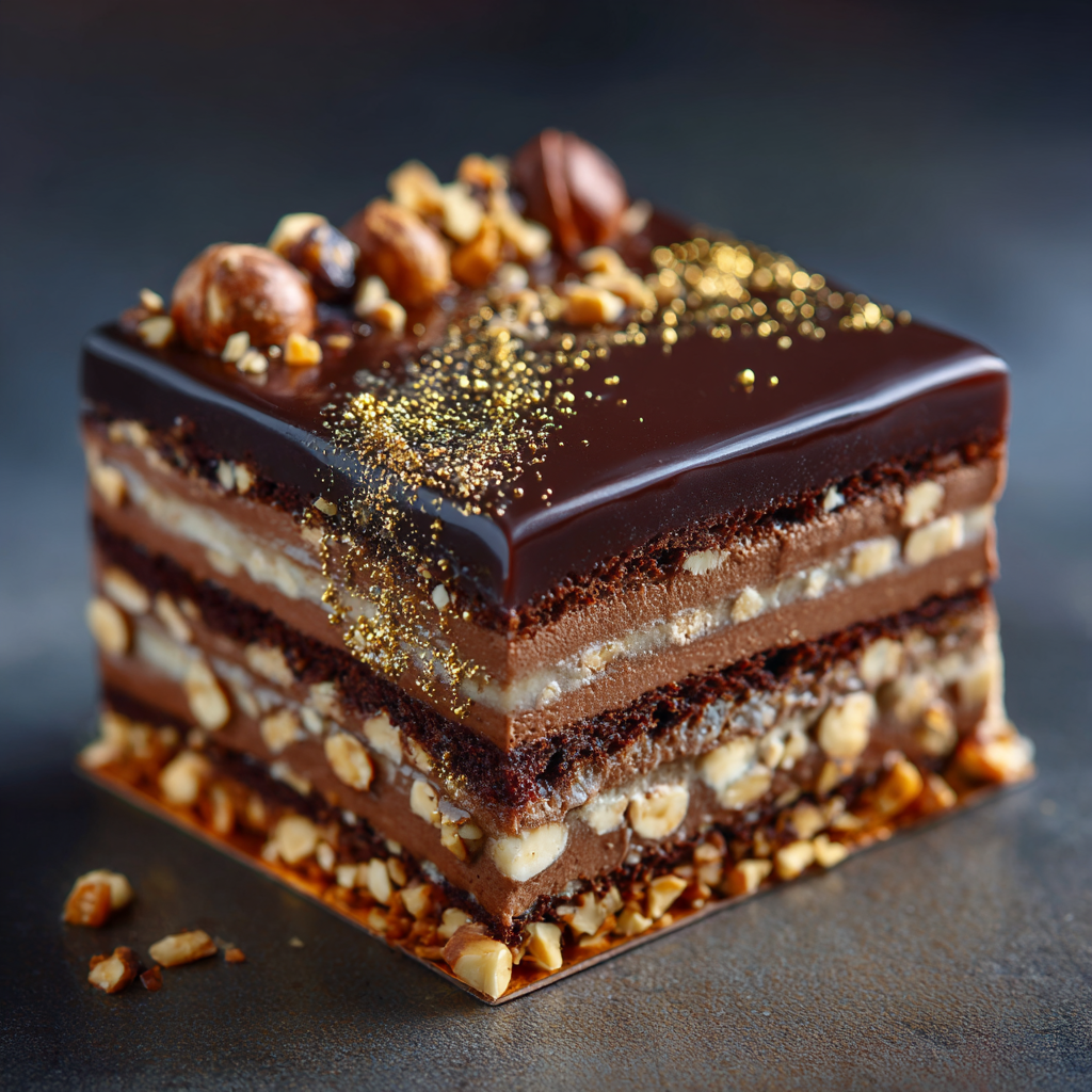 Chocolate Hazelnut Praline Cake Recipe