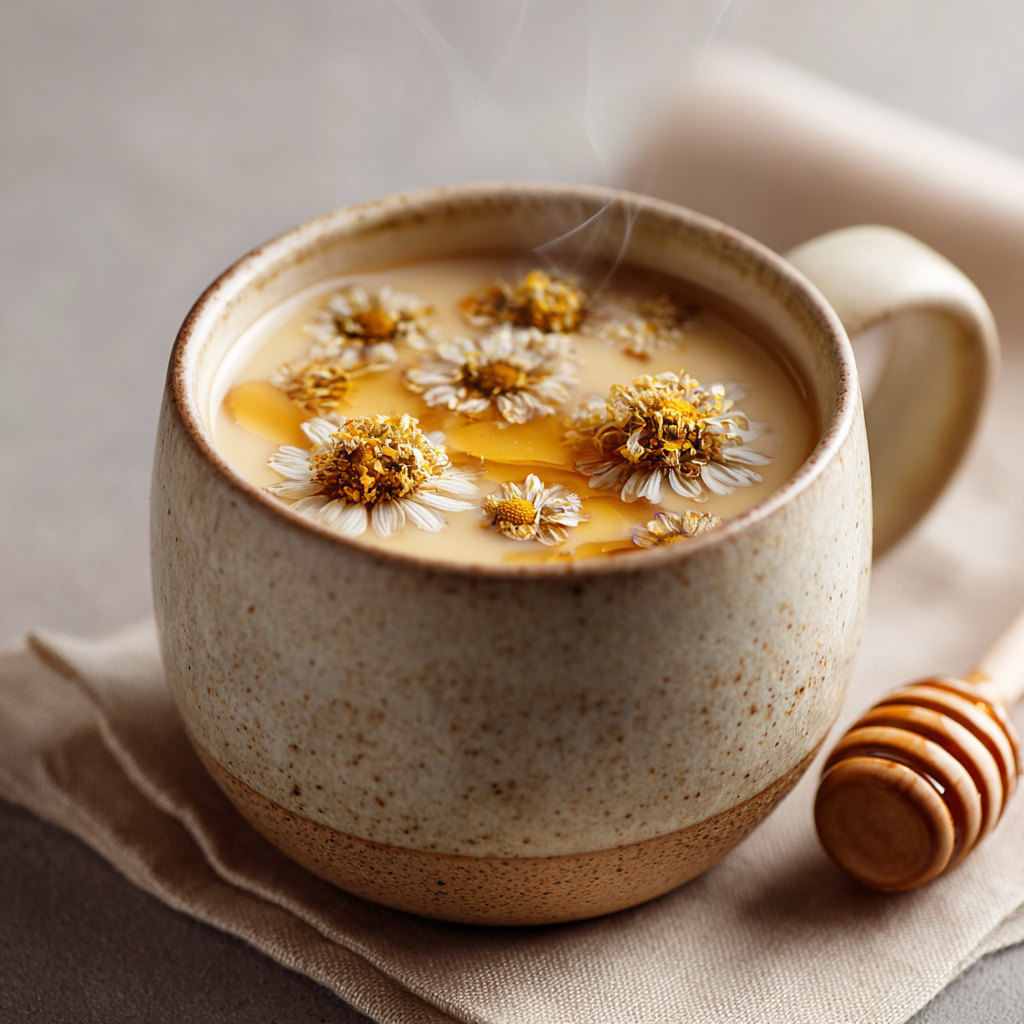 Chamomile Honey Milk Tea Recipe