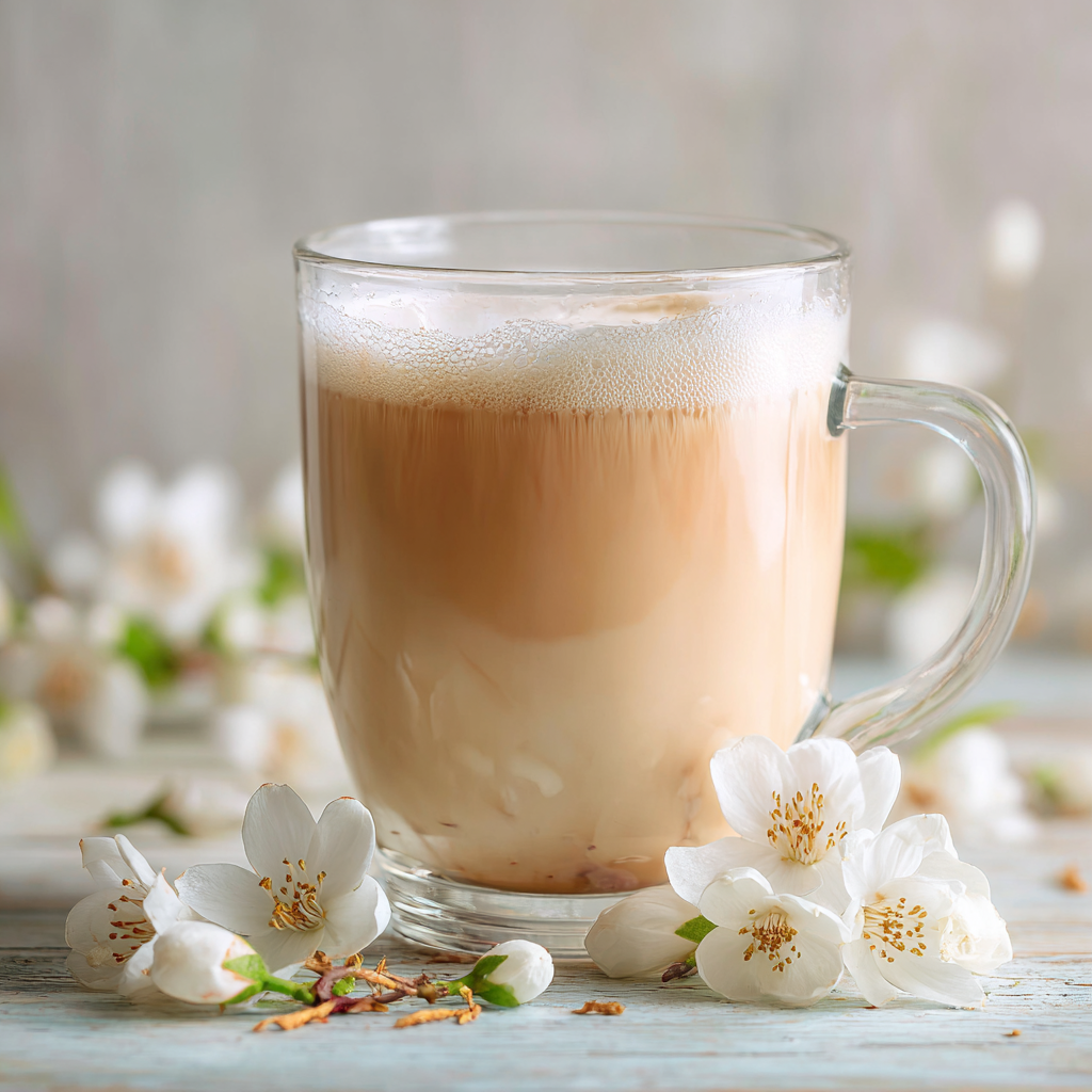Jasmine Vanilla Milk Tea Recipe