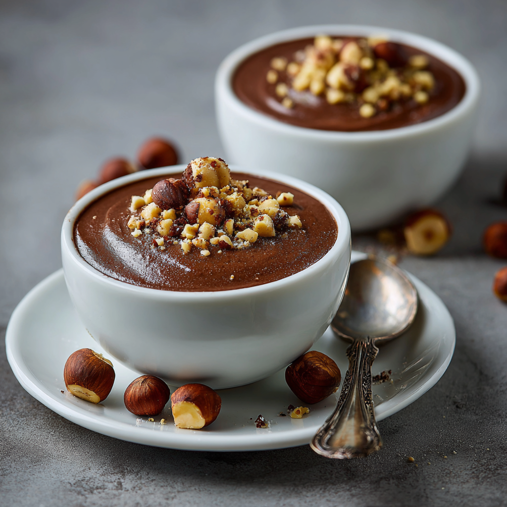 No-Bake Chocolate Hazelnut Cream Cups Recipe 2 No-Bake Chocolate Hazelnut Cream Cups Recipe - Recipe Image