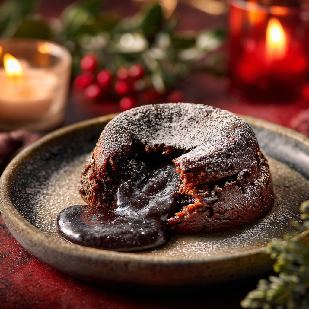 Black Sesame Lava Cake Recipe 2 Black Sesame Lava Cake Recipe - Recipe Image