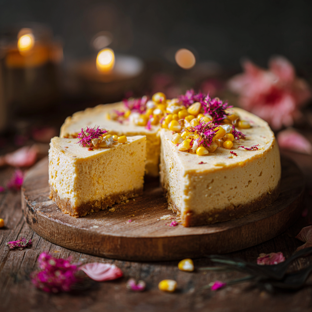 Corn Cheesecake Recipe 3 Corn Cheesecake Recipe - Recipe Image