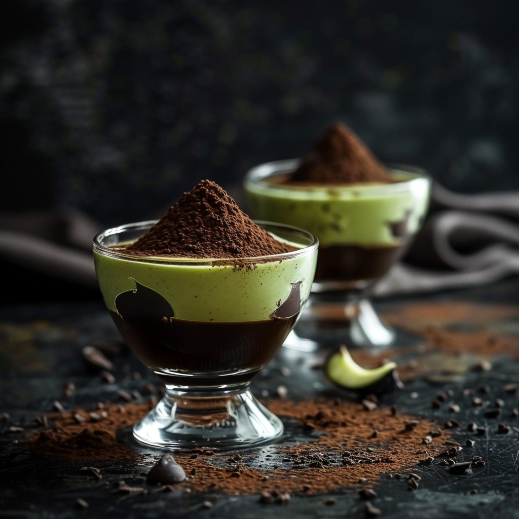 Black Cocoa Avocado Cream Cups: Midnight Indulgence Recipe - Recipe Image