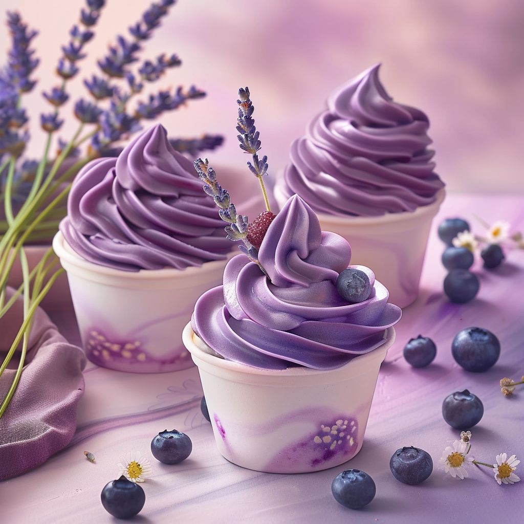 Blueberry Lavender Yogurt Cups: Deep Purple Calm Recipe - Recipe Image