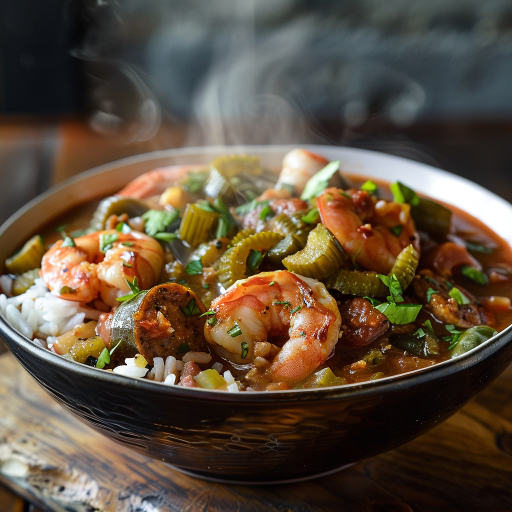 Savory Southern Shrimp Gumbo for Ultimate Comfort Food Recipe - Recipe Image