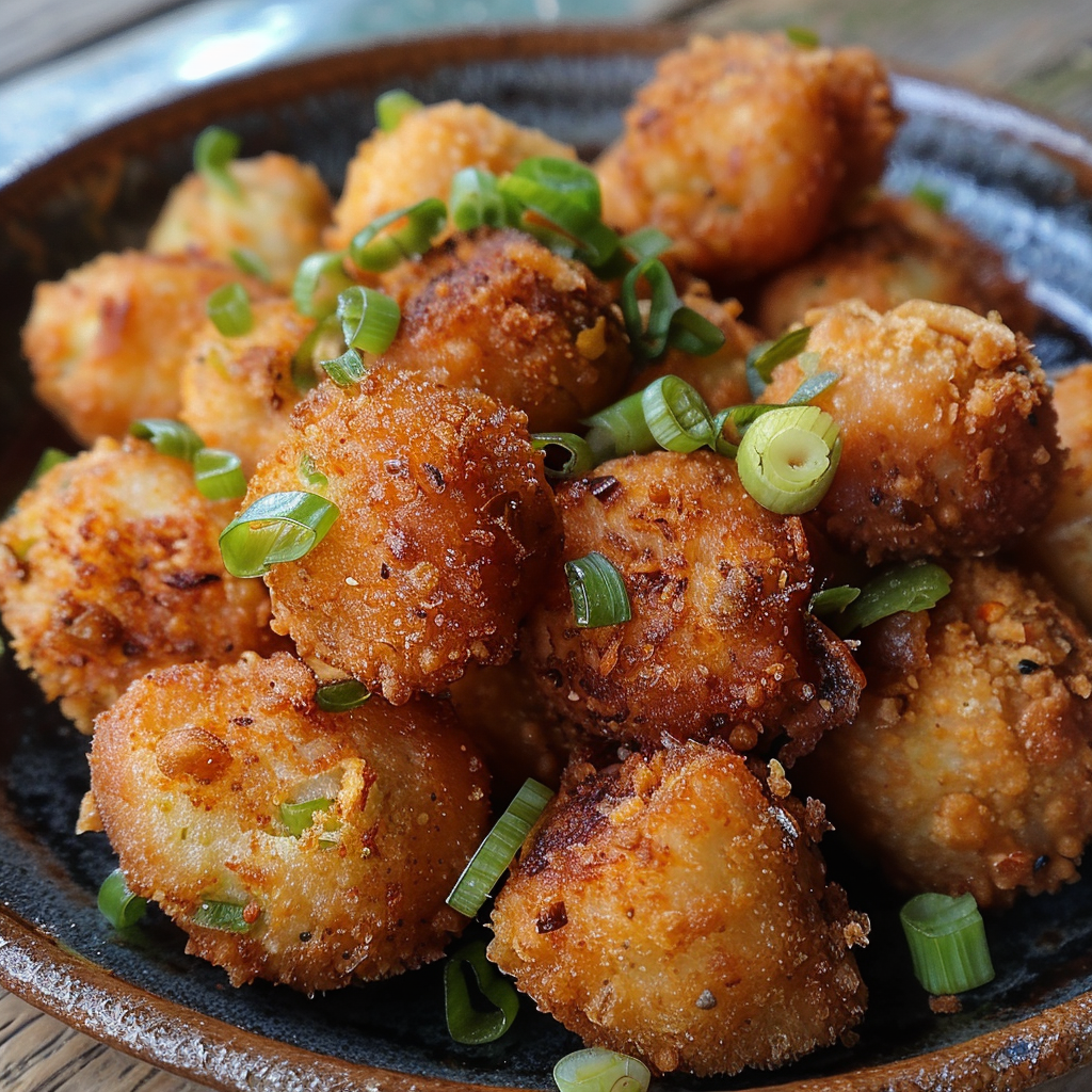 Irresistible Hatch Chile and Scallion Hush Puppies Recipe - Recipe Image