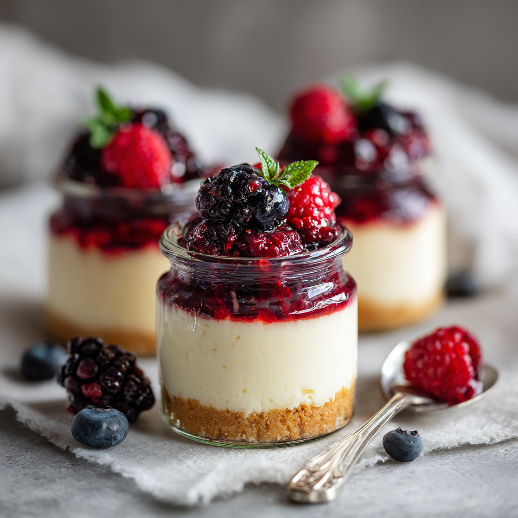 Berry Cheesecake Cups Recipe - Recipe Image