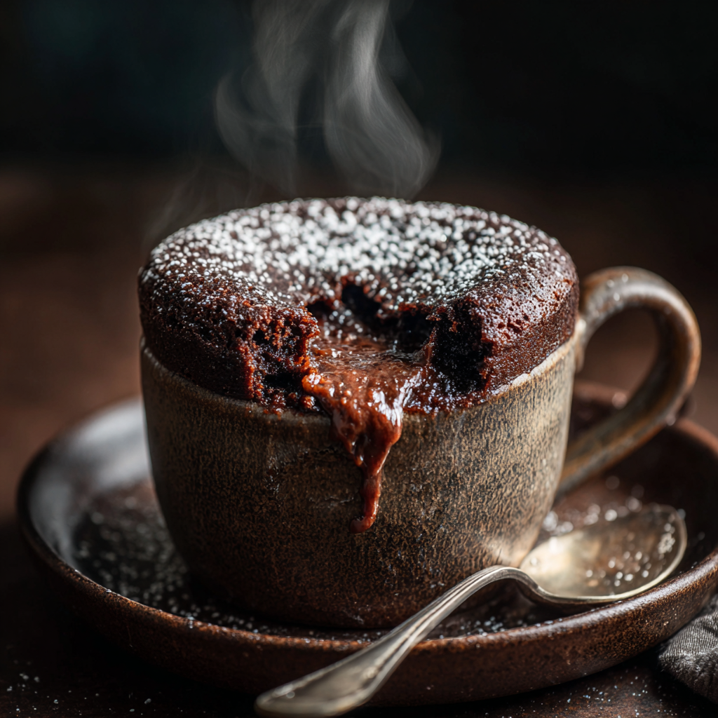 Chocolate Lava Mug Cake Recipe - Recipe Image