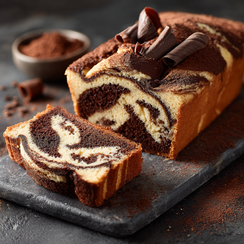 Chocolate Marble Cake Recipe - Recipe Image