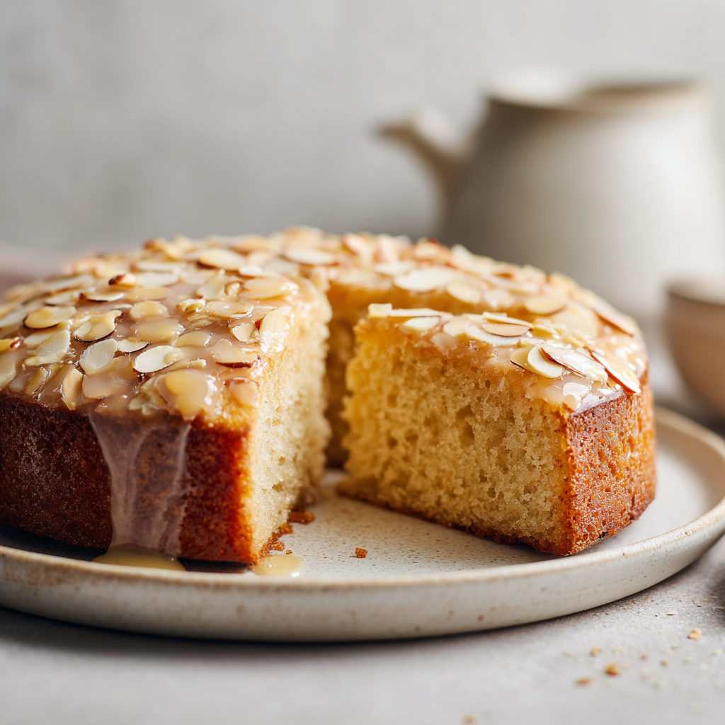 Honey Almond Cake Recipe - Recipe Image