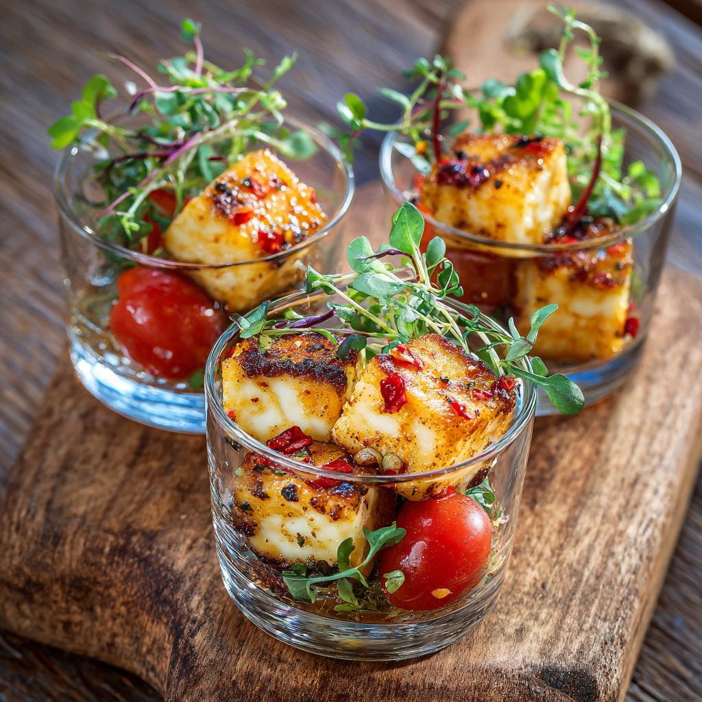 Spicy Honey Halloumi Cups Recipe 2 Spicy Honey Halloumi Cups Recipe - Recipe Image