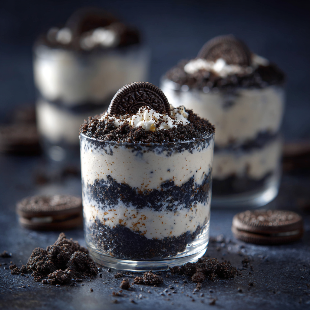 No-Bake Oreo Dessert Cups Recipe 2 No-Bake Oreo Dessert Cups Recipe - Recipe Image