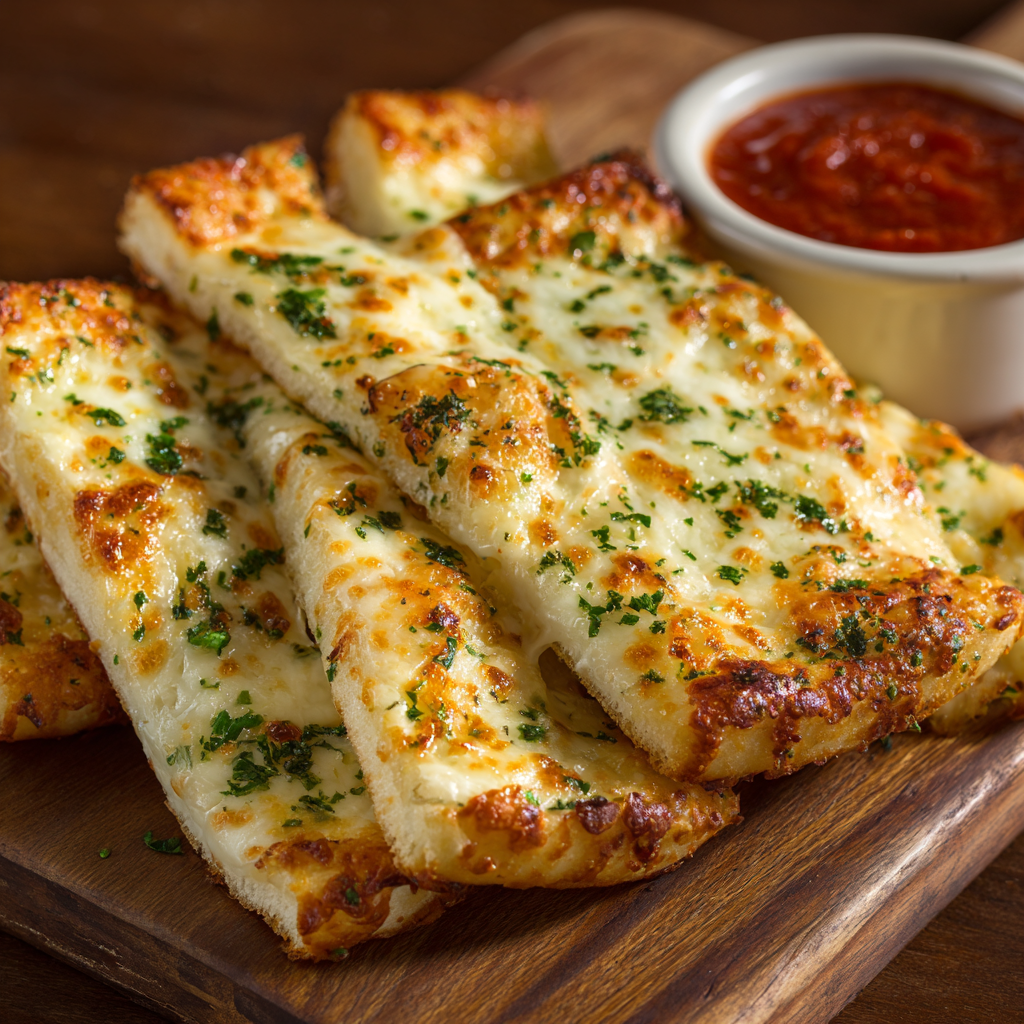 Cheesy Garlic Breadsticks Recipe 2 Cheesy Garlic Breadsticks Recipe - Recipe Image